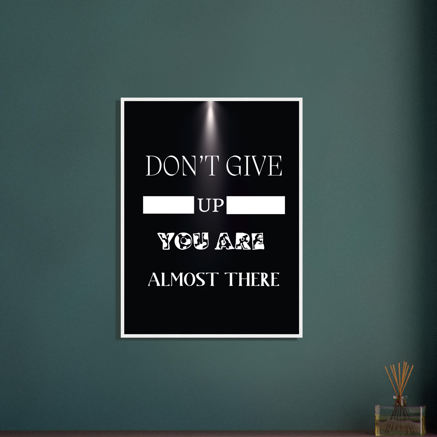 Don't Give Up Wall Art Motivational Wall Decor