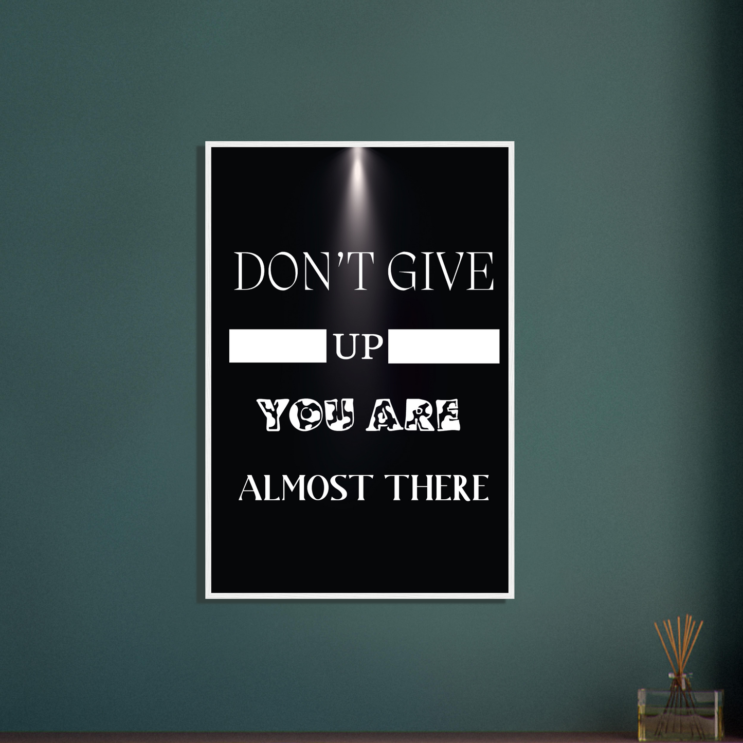 Don't Give Up Wall Art Motivational Wall Decor