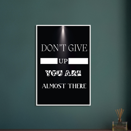 Don't Give Up Wall Art Motivational Wall Decor