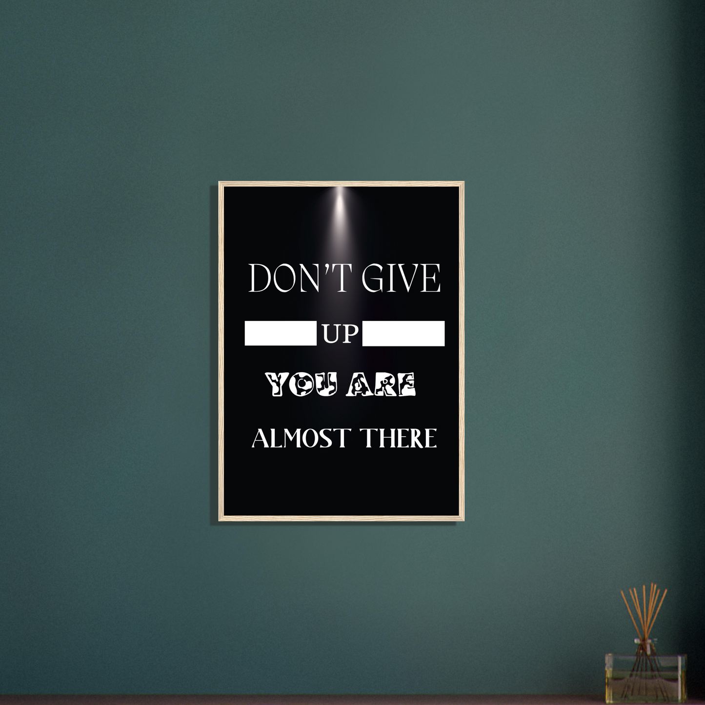 Don't Give Up Wall Art Motivational Wall Decor