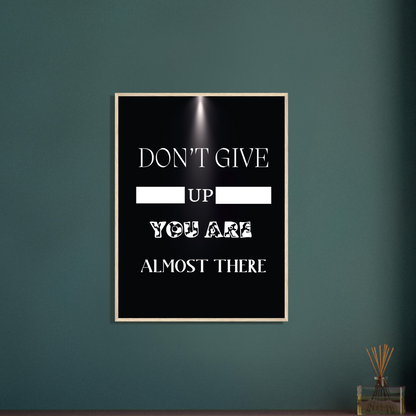 Don't Give Up Wall Art Motivational Wall Decor