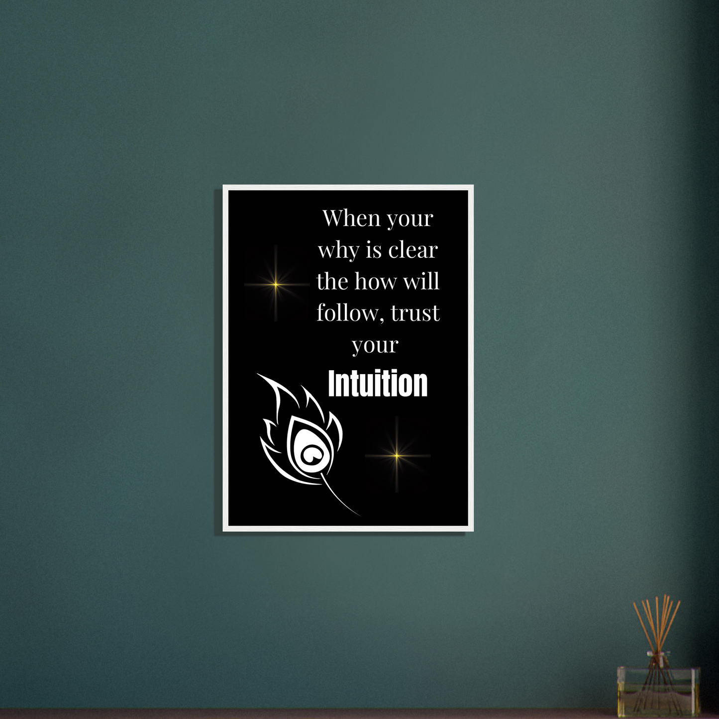 When Your Why Is Clear Wall Art Motivational Wall Decor