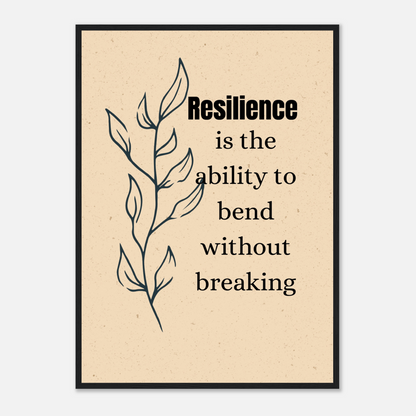 Resilience Is The Ability To Bend Wall Art Motivational Wall Decor