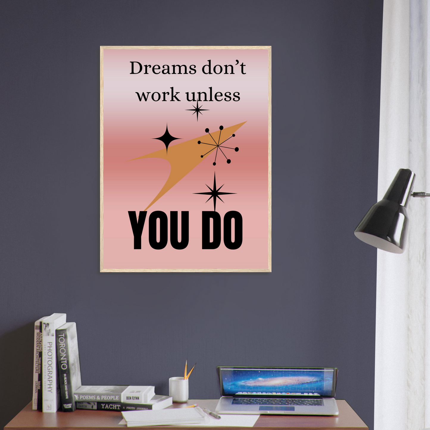 Dreams Don't Work Wall Art Motivational Wall Decor