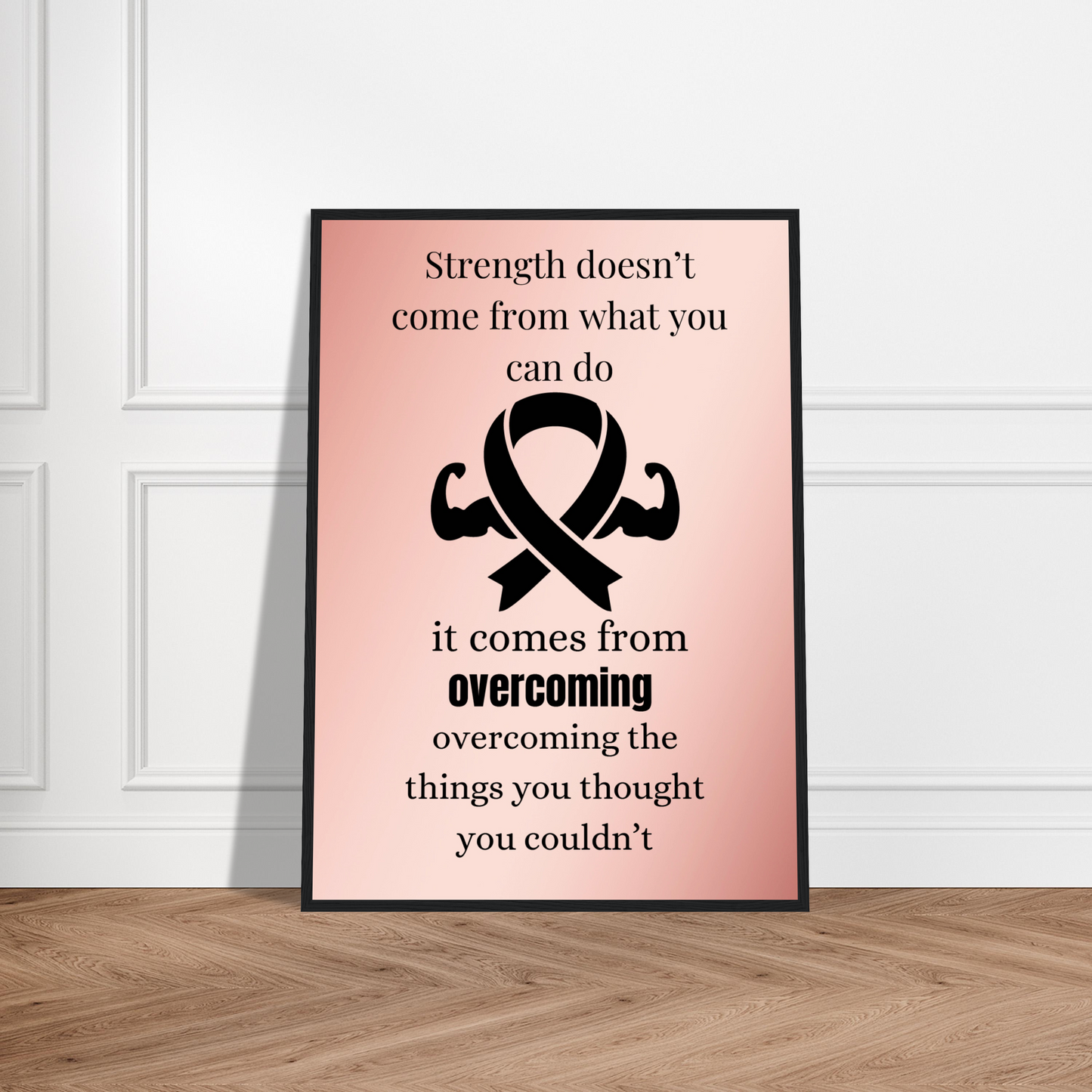 Strength Doesn't Come From What You Can Do Wall Art