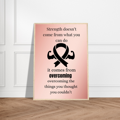 Strength Doesn't Come From What You Can Do Wall Art