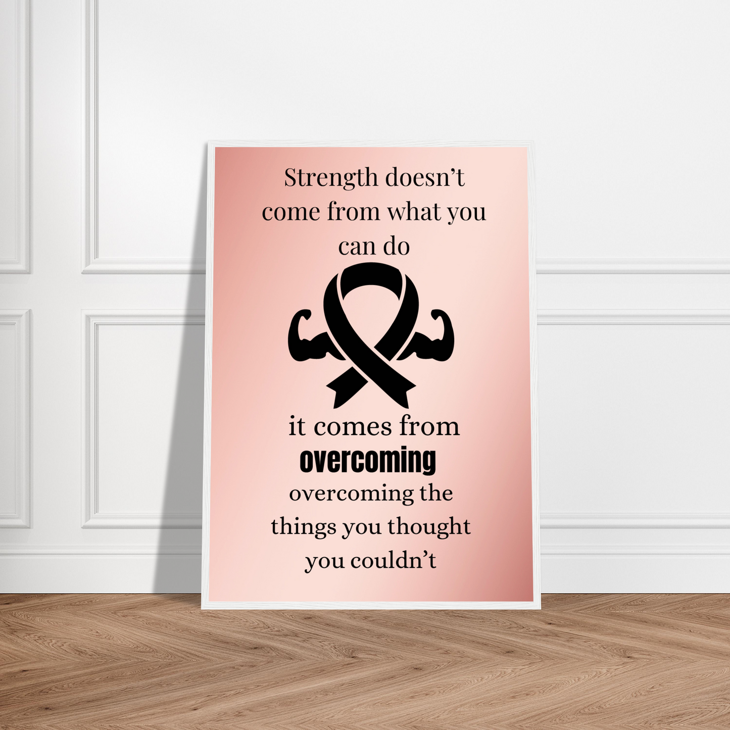 Strength Doesn't Come From What You Can Do Wall Art