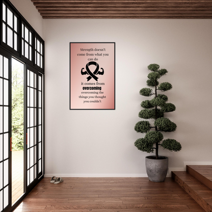 Strength Doesn't Come From What You Can Do Wall Art