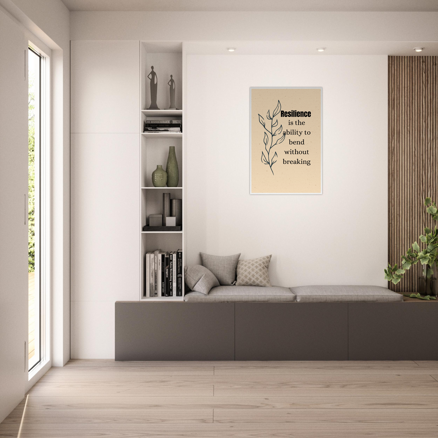 Resilience Is The Ability To Bend Wall Art Motivational Wall Decor