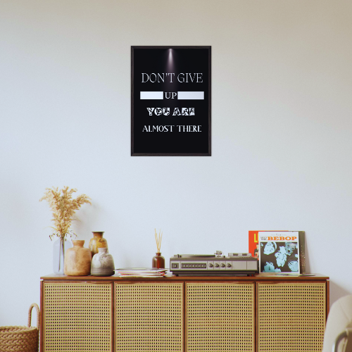 Don't Give Up Wall Art Motivational Wall Decor