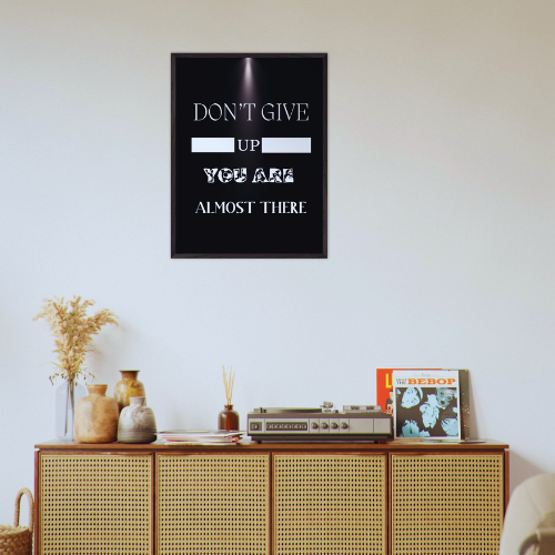 Don't Give Up Wall Art Motivational Wall Decor