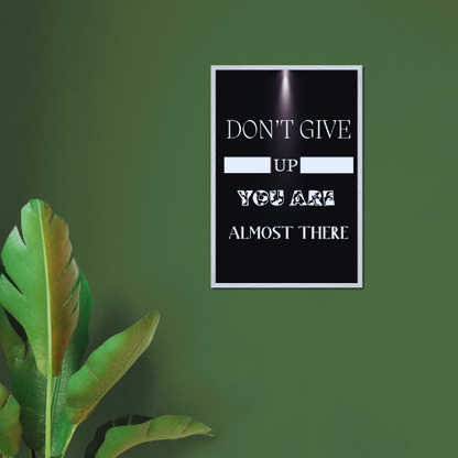 Don't Give Up Wall Art Motivational Wall Decor